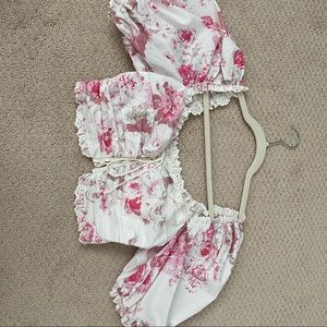 ForLoveandLemons Bustier Crop Top